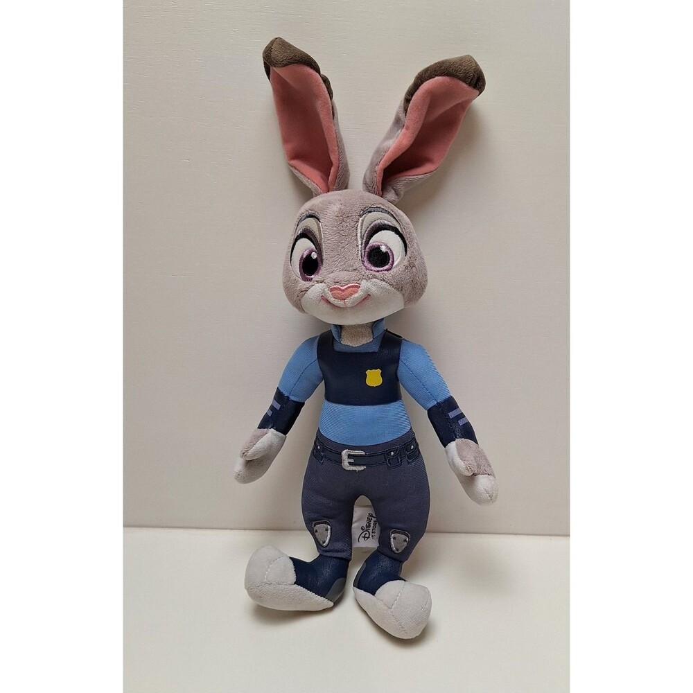 Disney Zootopia Judy Hopps Bunny Police Officer Plush Stuffed Animal 14"-READ